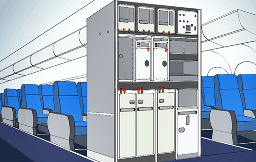 航空機内装部品製作 ギャレー